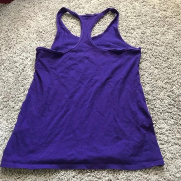 Nike Purple Just Do It Racerback Tank Top - Picture 3 of 5